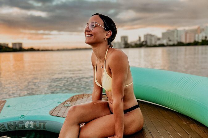 2-Hour Floating Hangout in Condado with Prosseco and Charcuterie - Safety and comfort: life jackets, calm water, and “easy” swimming