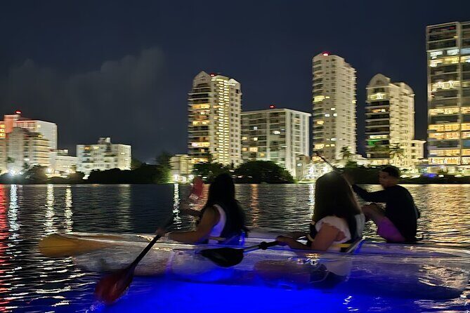 Clear LED Kayaking in Condado Lagoon - LED Clear Kayaking in Condado Lagoon: What the Experience Feels Like