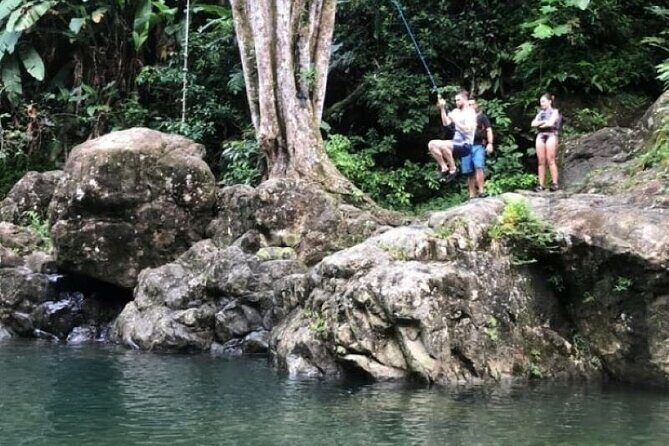 "Off the beaten path" Rain Forest Guided hike with Transportation - The Waterfall Collecting Pool: Where the Swim Time Happens