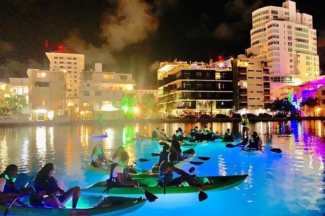 Paddle & Glow LED Kayaking - Night kayaking on the Condado Lagoon: what you’re signing up for