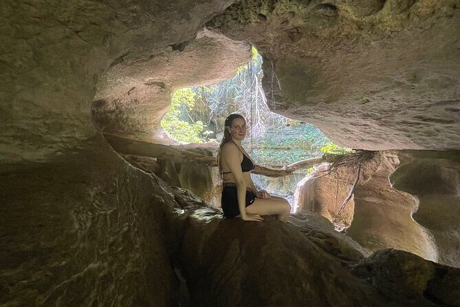 Rainforest Caves and Waterfalls Exploration with Transportation - The Guides Can Make or Break the Day: John, Airam, Louis John, Jean