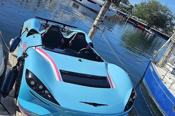 San Juan PR Watersports Car Rental Blue McLaren - What to wear and bring so the splash doesn’t ruin your day