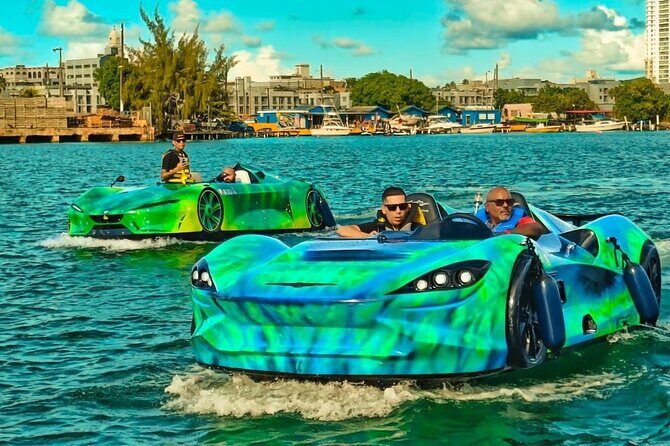 San Juan PR Watersports Car Rental Green Infinity - Water Jet Cars on San Juan Bay: why this ride is such a draw