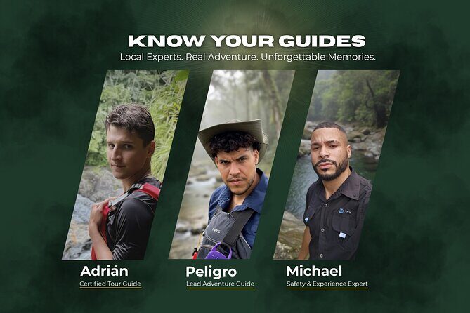 Small Group El Yunque Half Day Tour with Transport: Waterslide - The guides: Michael, Adrián, Eli, and Nene (and why people keep naming them)